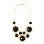 Nera Faceted Circle Cascade Necklace